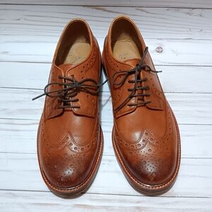 Chapman & Moore Tan Leather Oxford Brogue Mens UK 8/ US9 Preppy Business Casual